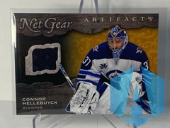 2021-22 UD Artifacts Net Gear Relic #NG-HE Connor Hellebuyck - Winnipeg Jets